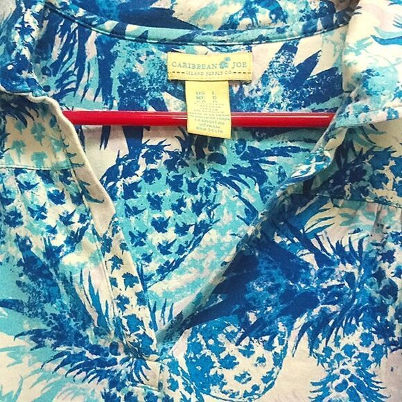 🩷Caribbean Joe Island Supply company size L Women's shirt - Picture 2 of 5